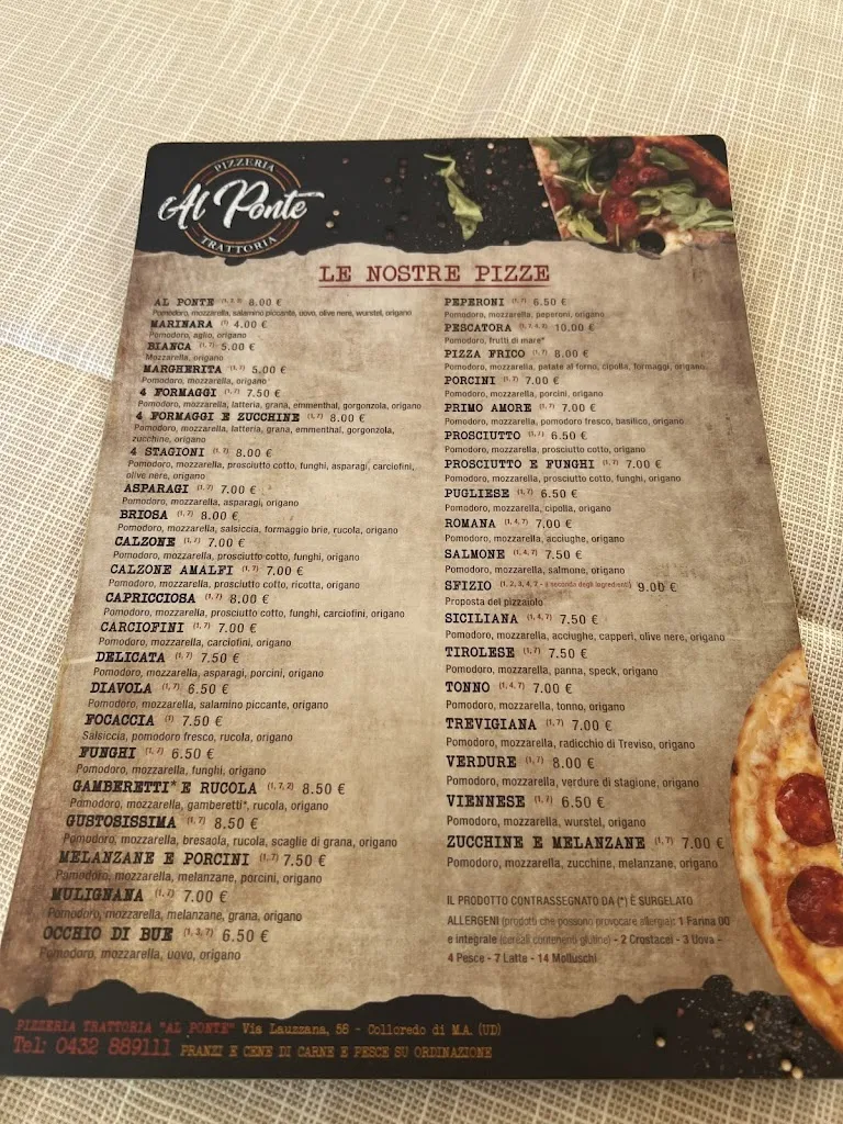 Menu_Pizzeria Trattoria Al Ponte_Colloredo di Monte Albano_immagine_2