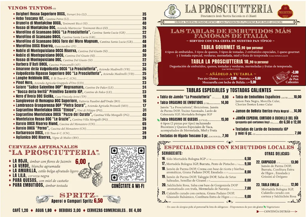 Menu_La Prosciutteria Bologna_Colugna_image_1