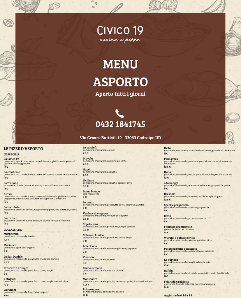 Menu_Civico 19 - Ristorante e pizzeria_Codroipo_image_2
