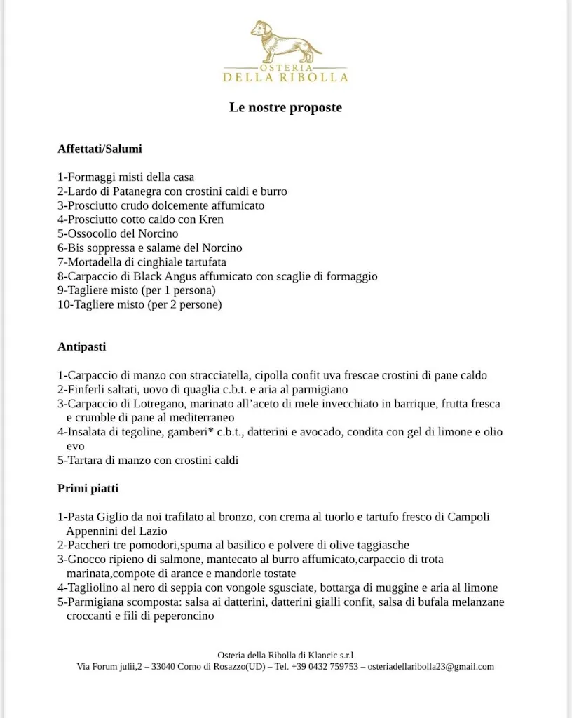 Menu_Osteria della Ribolla - Shop Cantina Collavini_Corno di Rosazzo_image_2