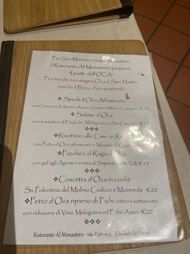 Menu_Al Monastero_Cividale del Friuli_image_3
