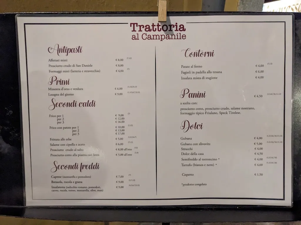 Menu_Al Campanile_Cividale del Friuli_image_3