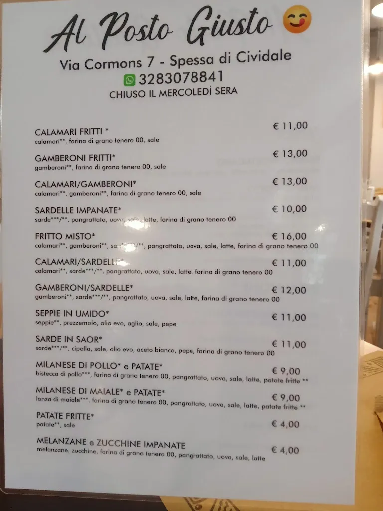 Menu_AL POSTO GIUSTO_Cividale del Friuli_image_3