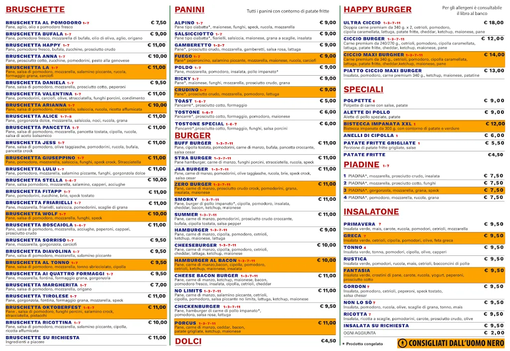 Menu_Bar Happy Days di De Angelis Lawrence_Cividale del Friuli_image_1