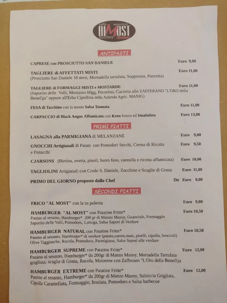 Menu_Al Most Ristorante Bar - Valli del Natisone_Cividale del Friuli_image_2