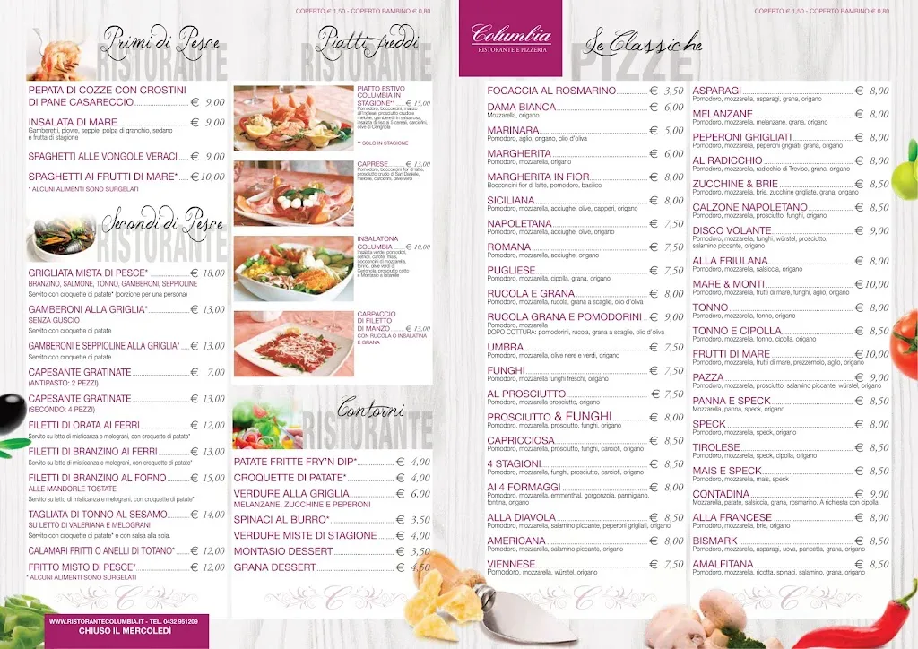 Menu_Ristorante Pizzeria Columbia_Dignano_image_1