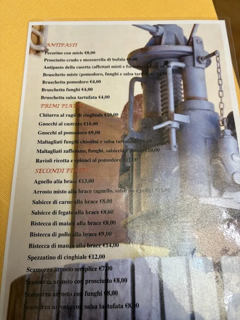 Menu_Trattoria La Casetta_San Demetrio Ne' Vestini_immagine_1