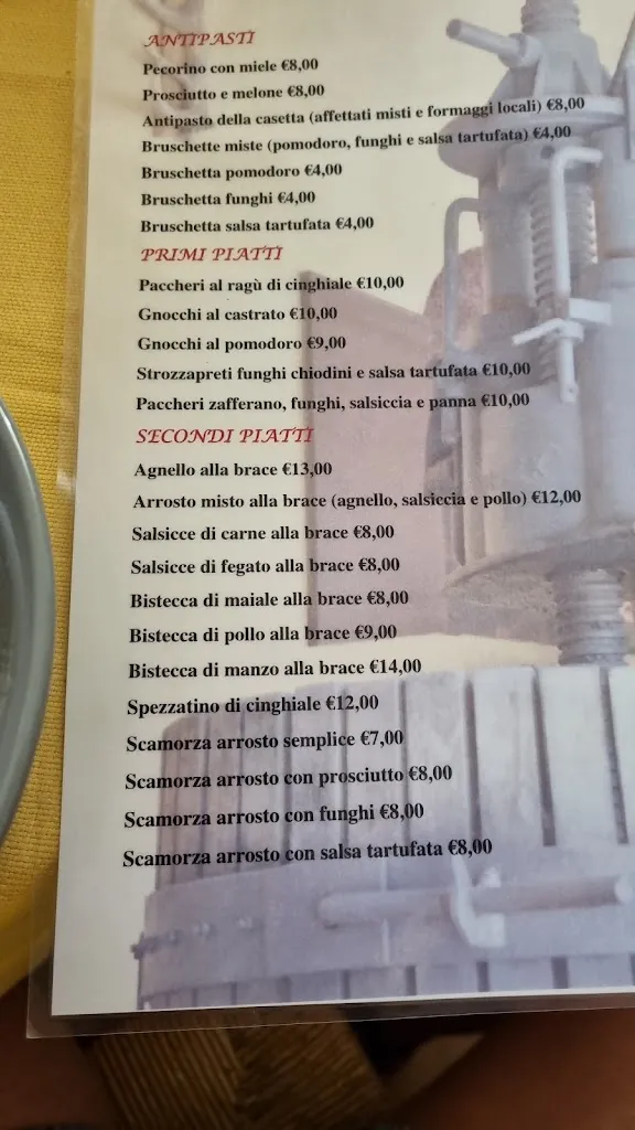 Menu_Trattoria La Casetta_San Demetrio Ne' Vestini_immagine_2