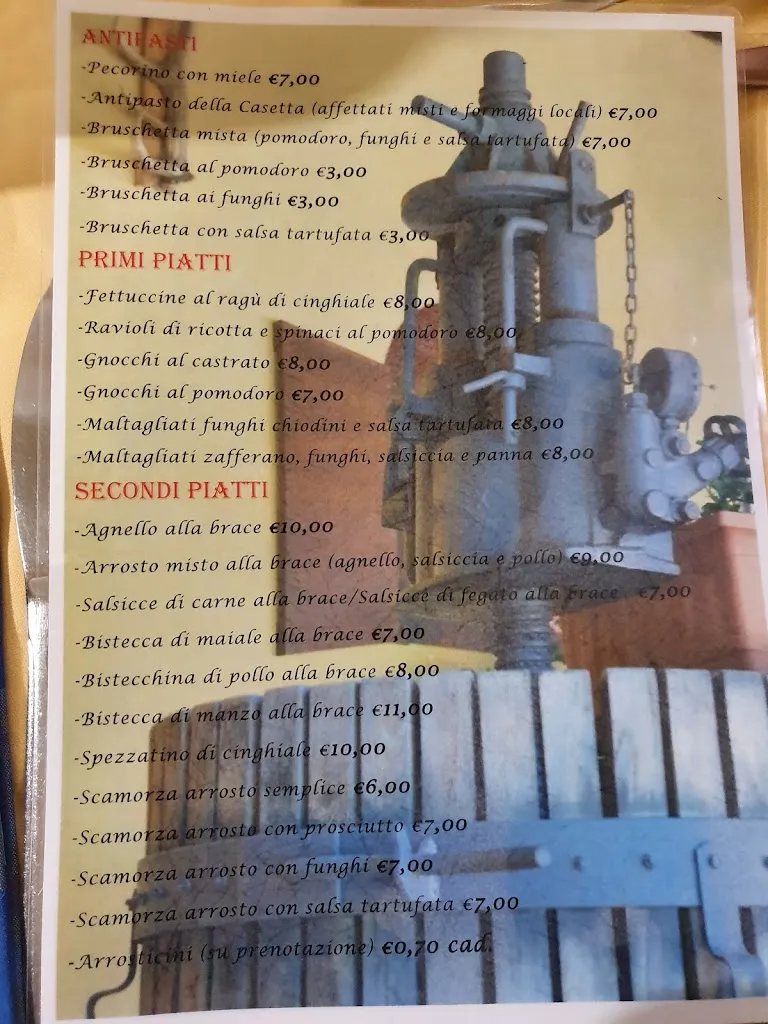 Menu_Trattoria La Casetta_San Demetrio Ne' Vestini_immagine_4