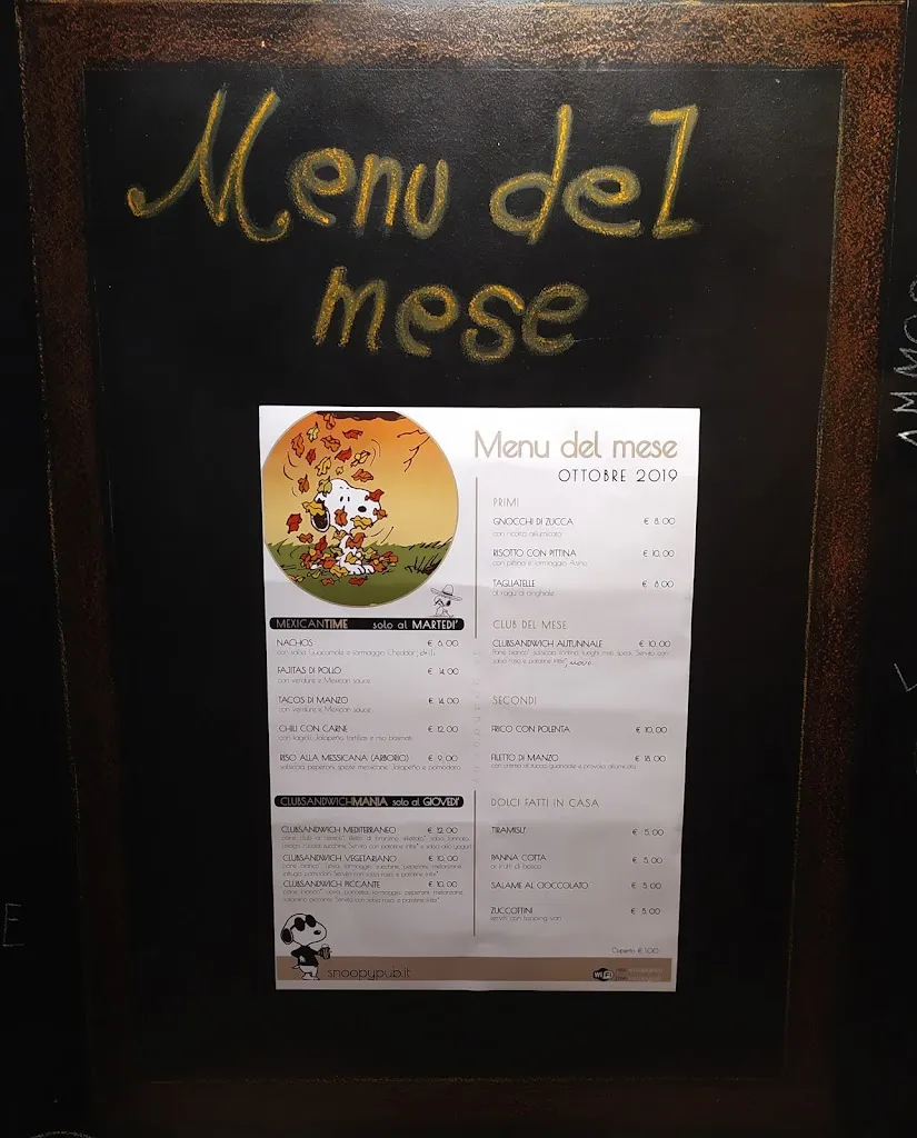 Menu_Snoopy Pub Ristorantino Cordenons_Cordenons_image_4