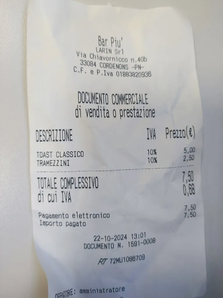 Sara “SaraFvg” China_Bar Più_Cordenons_review