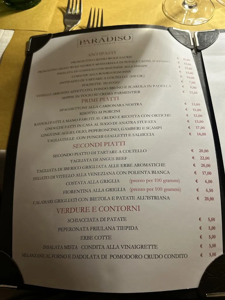 Menu_Prosciutteria Ristorante Paradiso_Cordenons_image_1