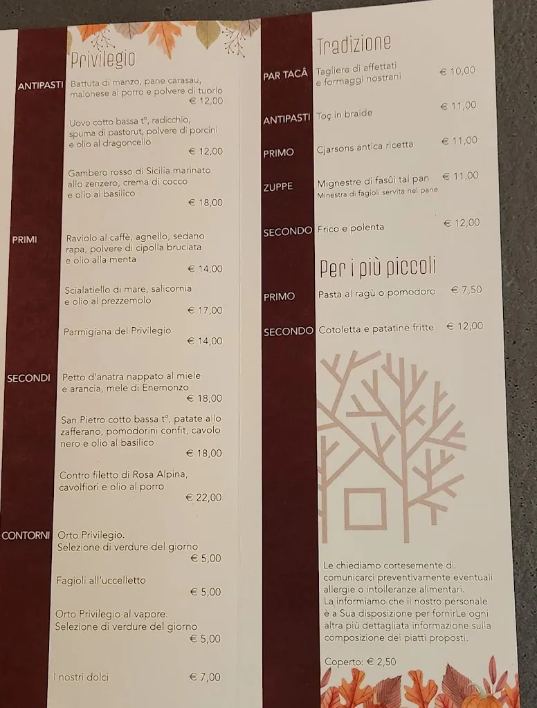 Menu_Ristorante Privilegio_Enemonzo-Quinis_image_1
