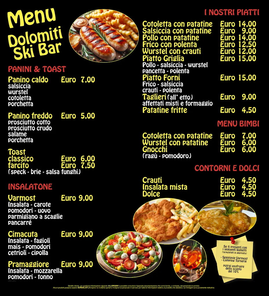 Menu_Grill Dolomiti Ski Bar - Noleggio Ski Rental_Forni di Sopra_image_1