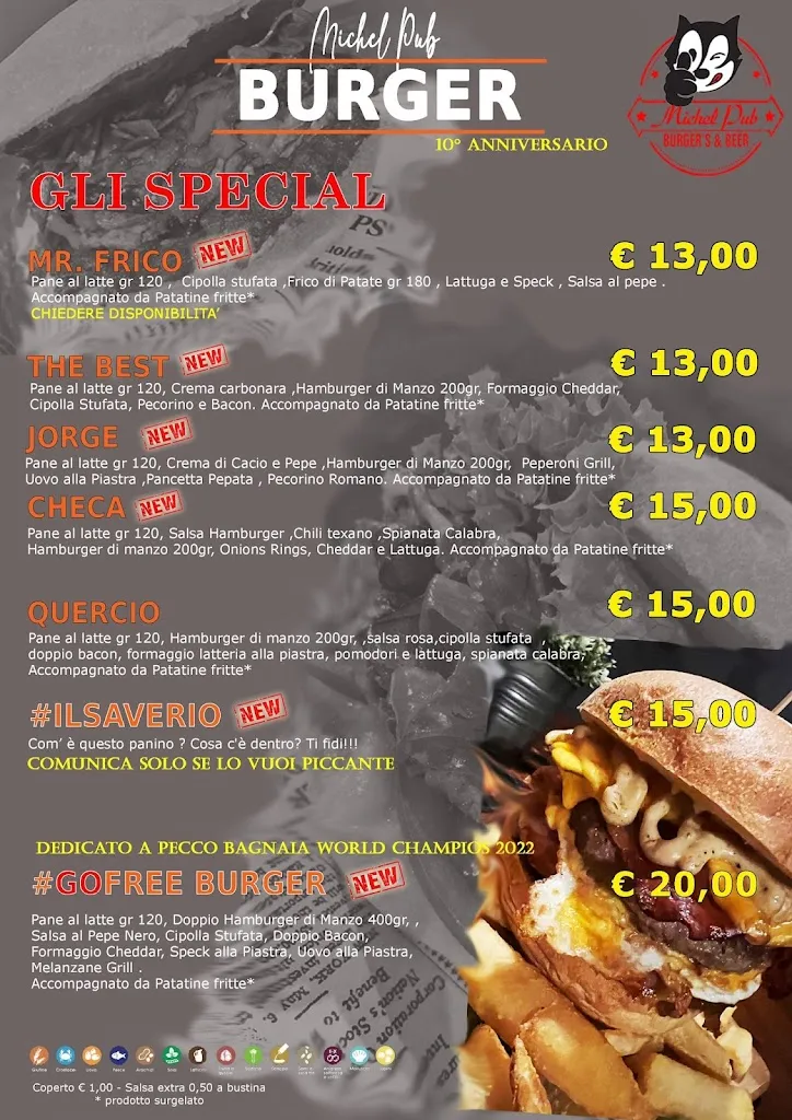 Menu_Michel Pub - Birreria - Paninoteca - Stuzzicheria_Gonars_image_1