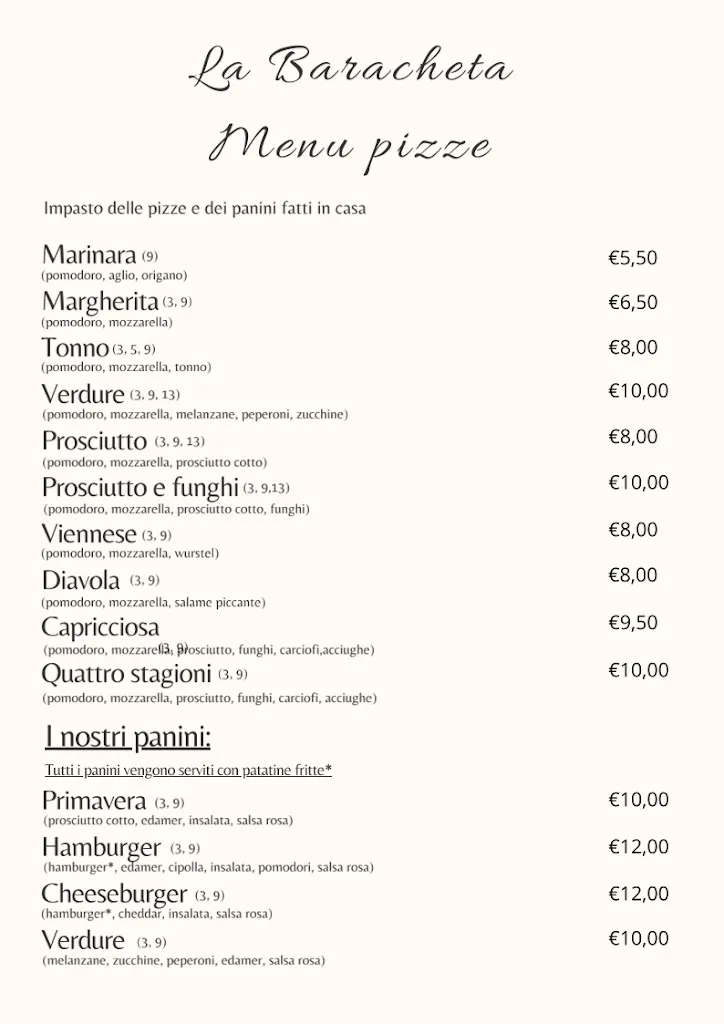 Menu_Trattoria La Baracheta_Gradisca d'Isonzo_image_1