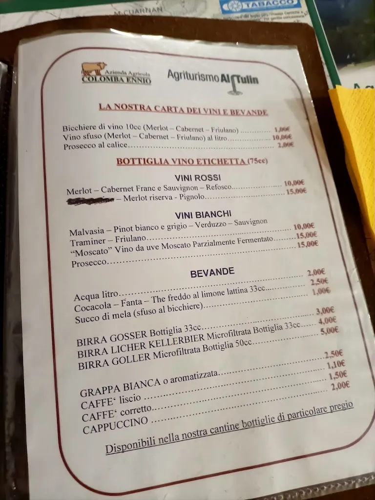 Menu_Agriturismo Al Tulin_Gemona_image_1