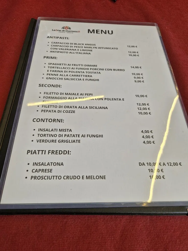Menu_Pizzeria Leone di Damasco_Lestans_image_1