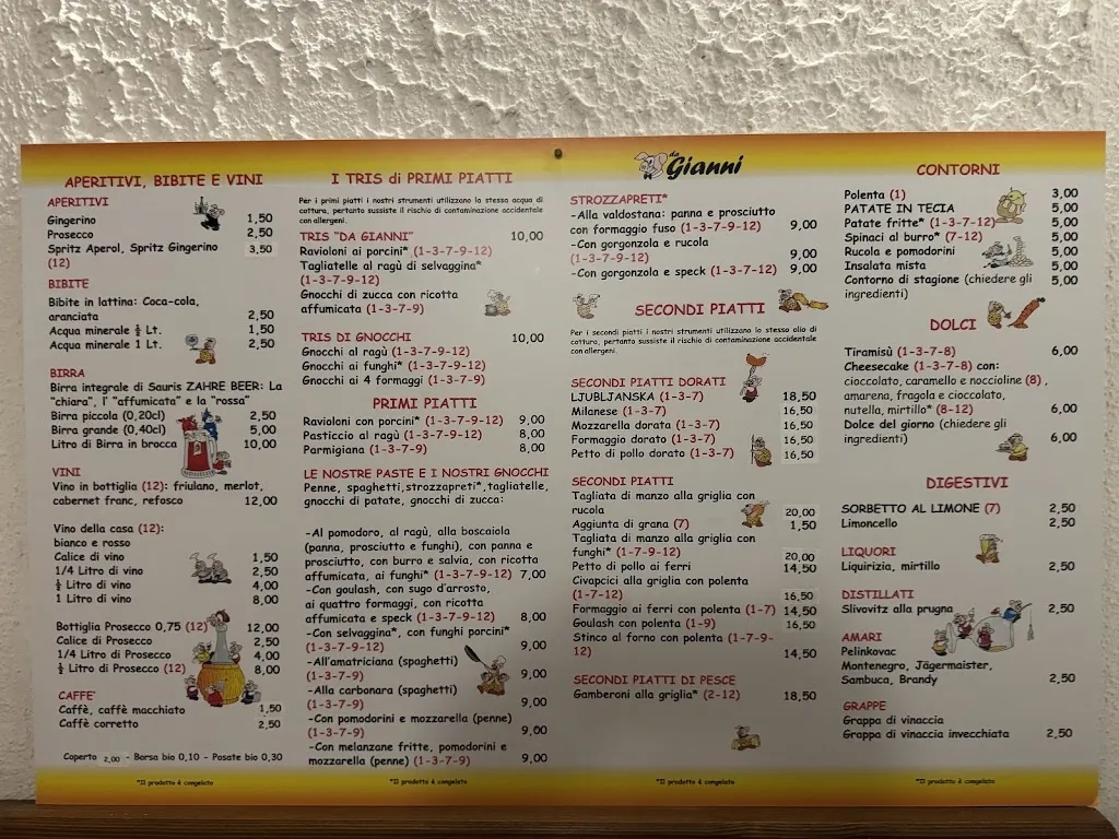 Menu_Trattoria Da Gianni_Gorizia_image_1