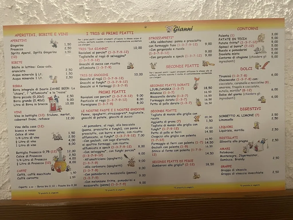 Menu_Trattoria Da Gianni_Gorizia_image_2