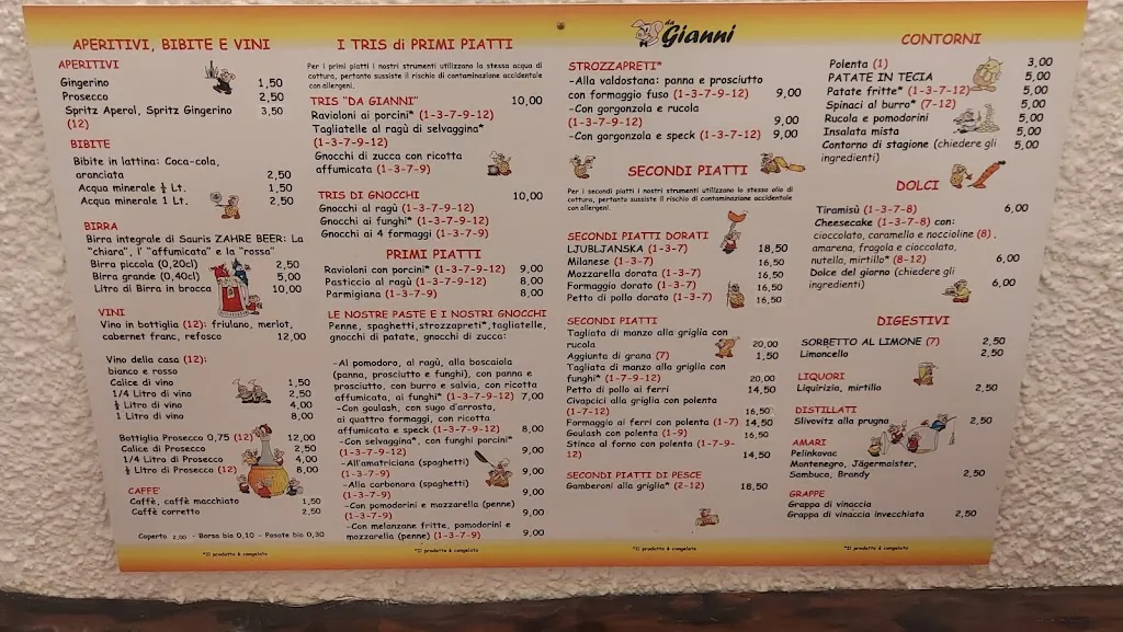 Menu_Trattoria Da Gianni_Gorizia_image_4