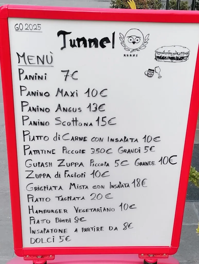 Menu_Tunnel Food And Drink Gorizia_Gorizia_image_1