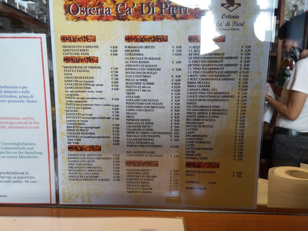 Menu_Osteria Ca' di Pieri_Gorizia_image_1