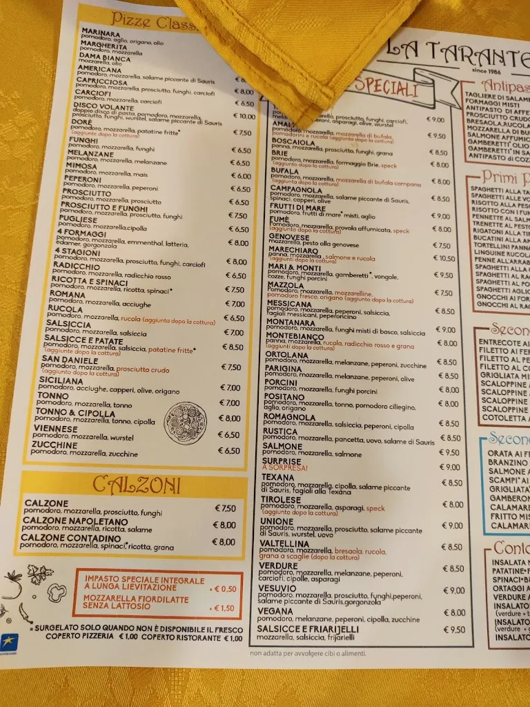 Menu_La Tarantella_Gorizia_image_4