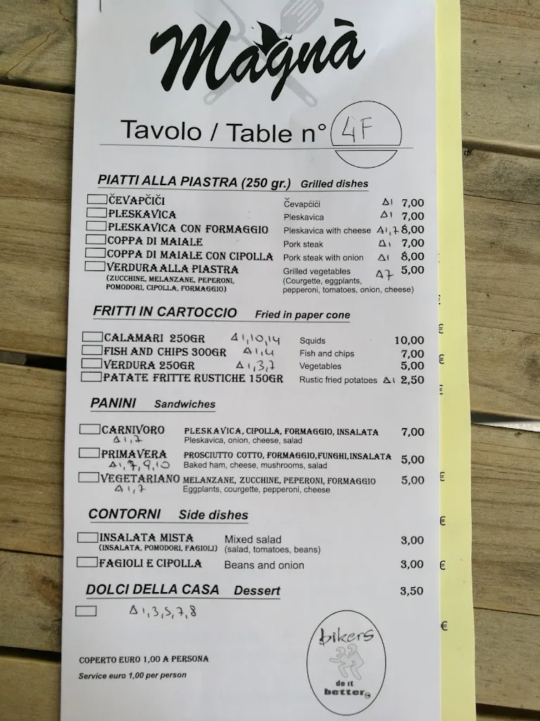 Menu_Magnà Gorizia_Gorizia_immagine_1