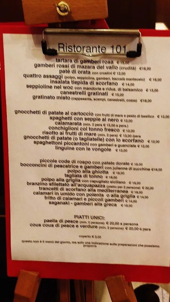 Menu_Ristorante 101_Gorizia_image_1