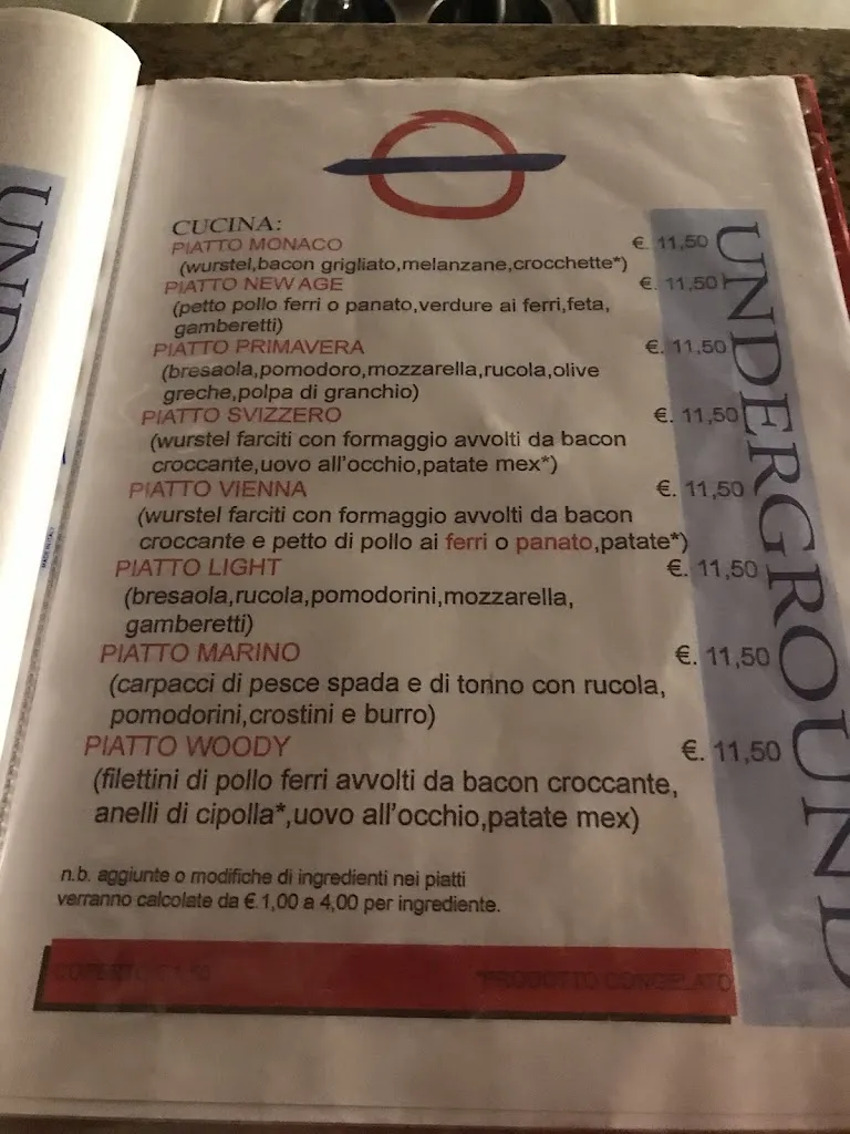 Menu_Underground Gorizia_Gorizia_image_3