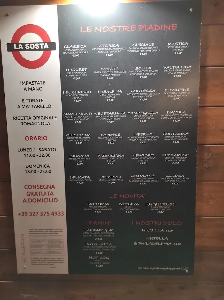 Menu_Piadineria La Sosta_Gorizia_image_2