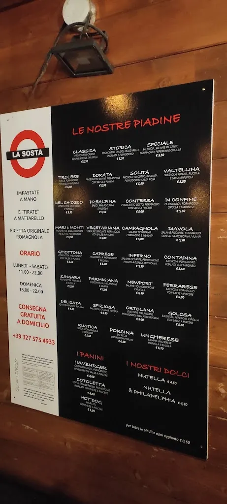 Menu_Piadineria La Sosta_Gorizia_image_4