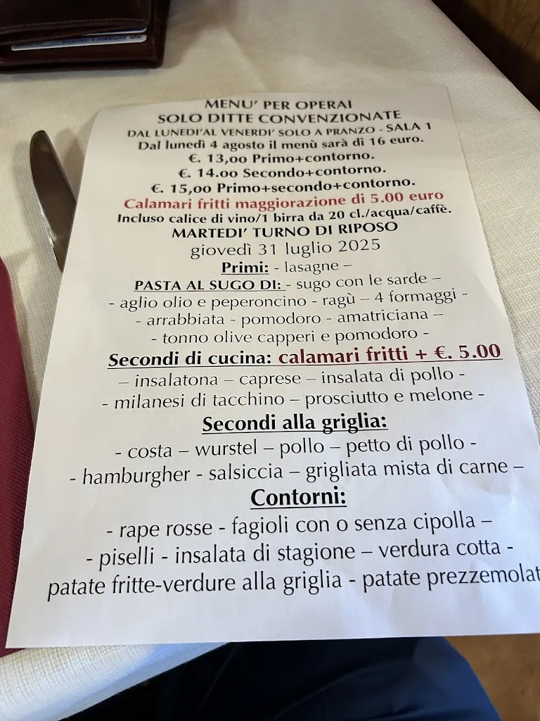 Menü_Ristorante Da Roberta_Latisana_Bild_1