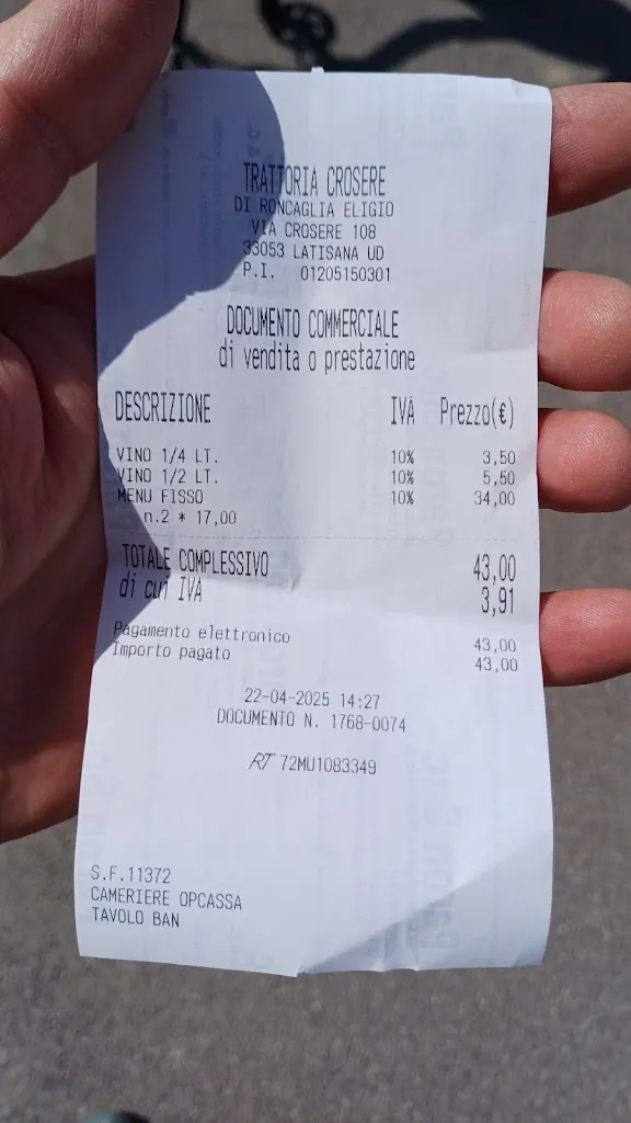 Ivan Sandri_Trattoria Crosere_Latisana_review