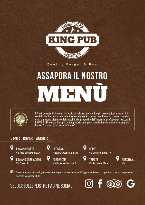 Menu_King Pub_Latisana_image_1