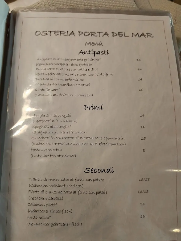 Menu_Porta del Mar_Marano Lagunare_immagine_2