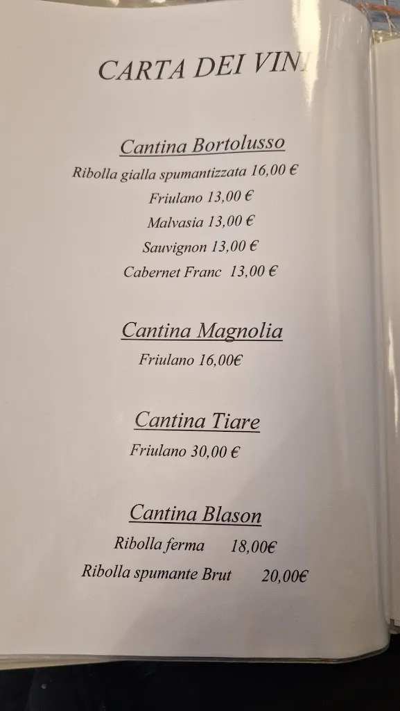 Menu_Bar ristorantino Vista sul Mare _Marano Lagunare_image_1