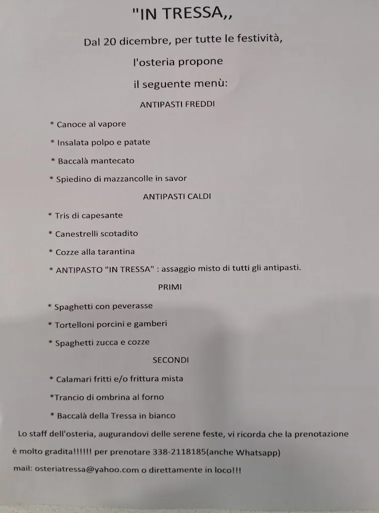 Menu_Osteria In Tressa con cucina casalinga_Marano Lagunare_image_1