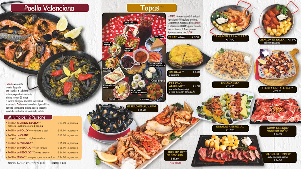 Menu_Ristorante Spagnolo La Paella_Lignano Sabbiadoro_image_1
