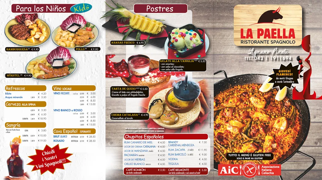 Menu_Ristorante Spagnolo La Paella_Lignano Sabbiadoro_image_2