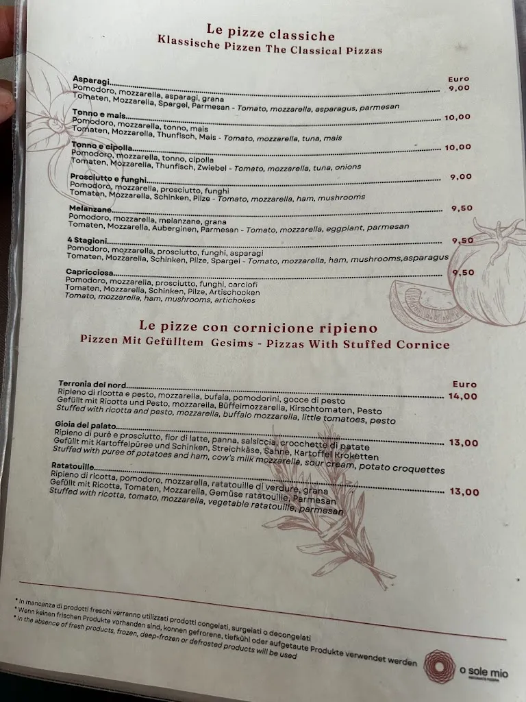 Menu_Ristorante Pizzeria O’ Sole Mio_Lignano Sabbiadoro_immagine_1