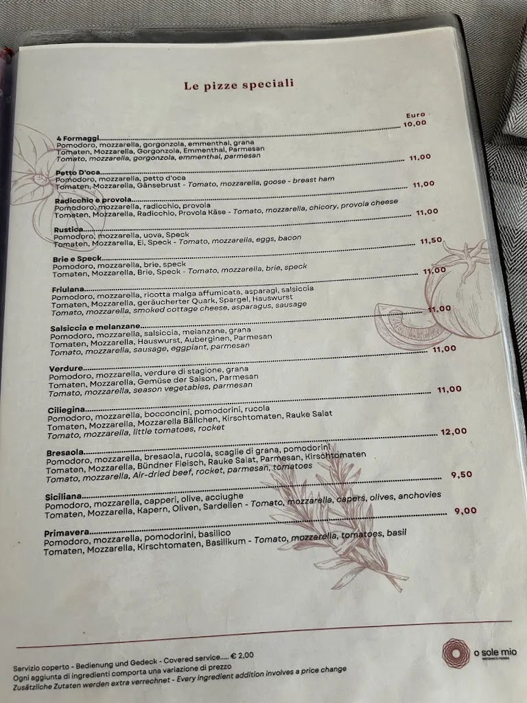 Menu_Ristorante Pizzeria O’ Sole Mio_Lignano Sabbiadoro_immagine_2