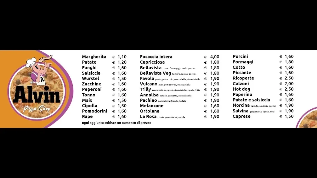 Menu_Alvin Pizza Shop_San Nicolò a Tordino_image_1