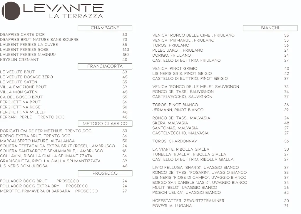 Menu_Levante - La Terrazza_Lignano Sabbiadoro_image_2