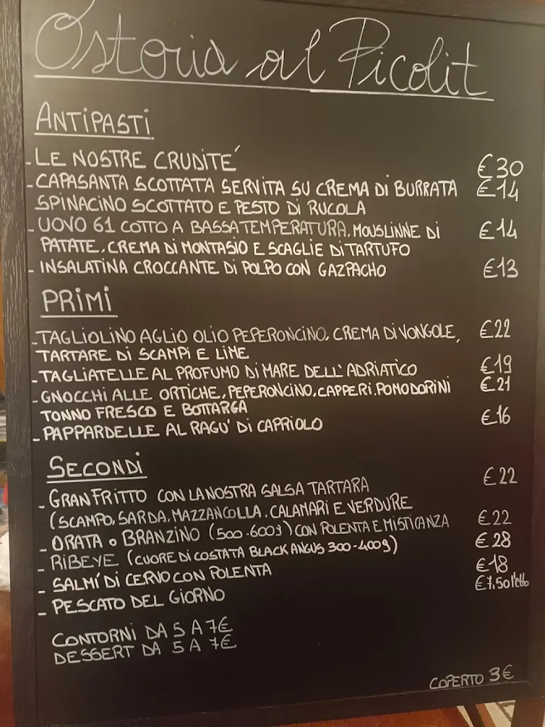 Menu_Osteria al Picolit con Cicchetteria_Lignano Sabbiadoro_image_1