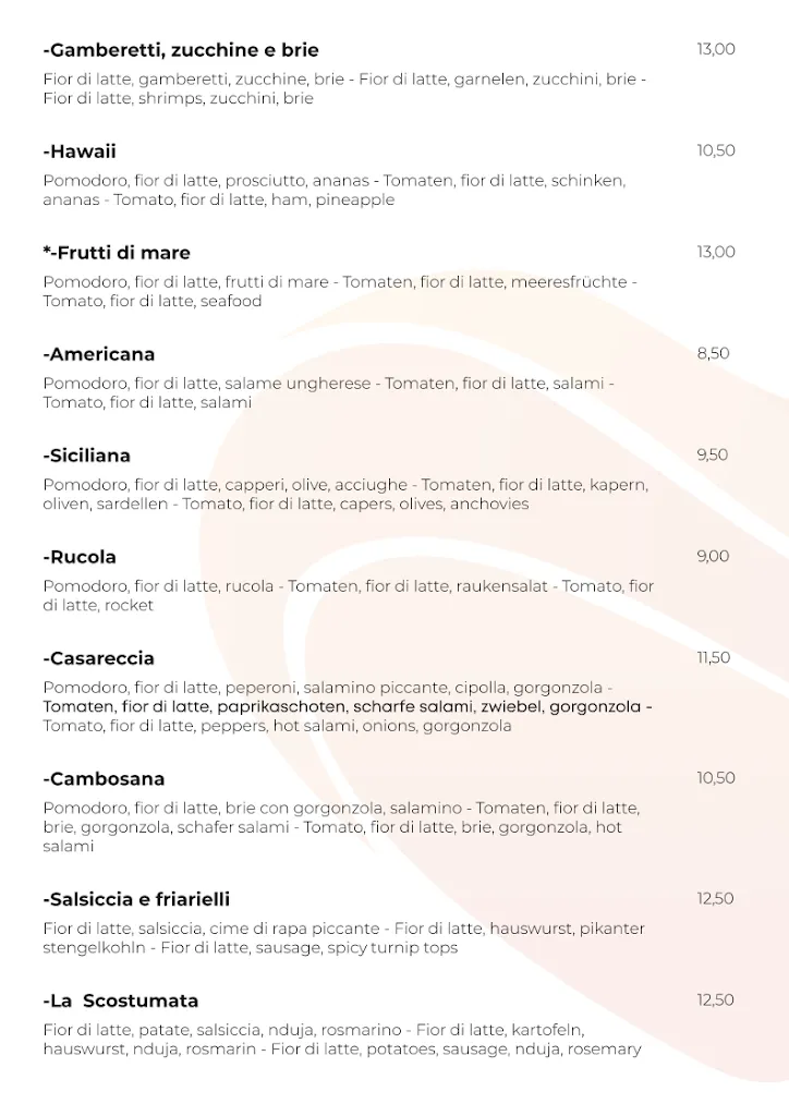 Menu_Ristorante Pizzeria A'mare_Lignano Sabbiadoro_image_2
