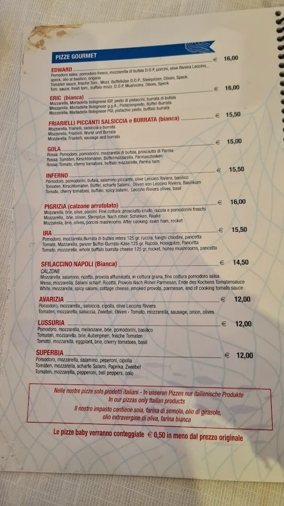 Menu_Ristorante Pizzeria Peccati Di Gola_Lignano Sabbiadoro_image_3