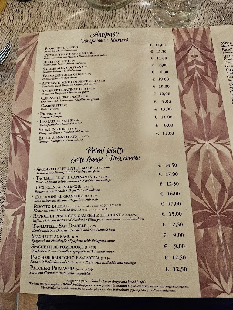 Menu_Restaurant Da Gigi Marchetto_Lignano Sabbiadoro_immagine_2