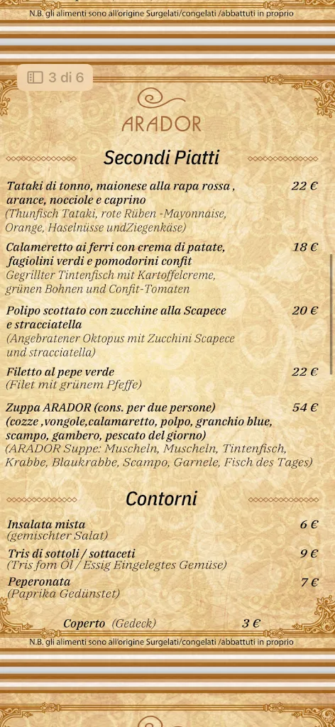 Menu_Arador Lignano_Lignano Sabbiadoro_image_2